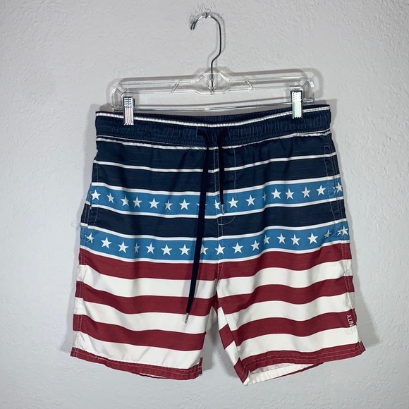 Trinity Collective American Flag Swim Trunks size Large - Picture 9 of 9